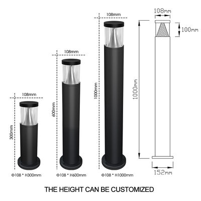 LED Lawn Light Garden Light With 120° Beam Angle Durable Die-Cast Aluminum for Sidewalk Courtyard
