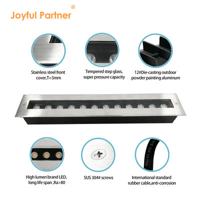 Długość światła podziemnego LED 1000MM IK08 RA85 24W 48W CCT 3000K