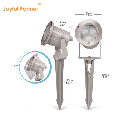 Wodoodporne ogrodowe reflektory LED z plastikowym szpikulcem, żarówka LED GU10 MR16 do ogrodu i podwórka