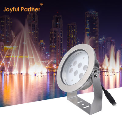IP68 wodoodporny podwodny reflektor 316L ze stali nierdzewnej DMX512 RGB / RGBW 4in1 LED DC12V/24V