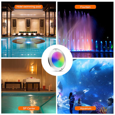 Podwodne światła basenu LED 316 ze stali nierdzewnej 25W Smd2835 z żywicą wypełnioną Rgb 3000K