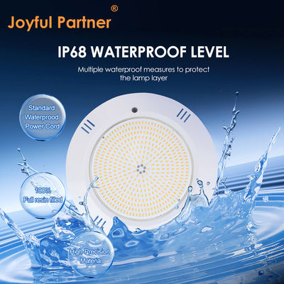 Epoksyczanowa żywica wypełniona podwodnym basenem Światło ścienne ABS IP68 AC12V 18W Dia 260mm