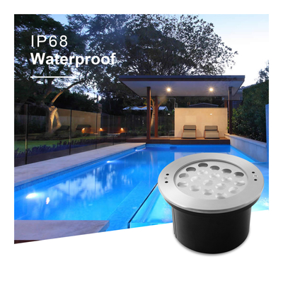 Wpuszczana lampa podwodna DC24V 18W RGB 316 Stal nierdzewna IP68 z pilotem i transformatorem