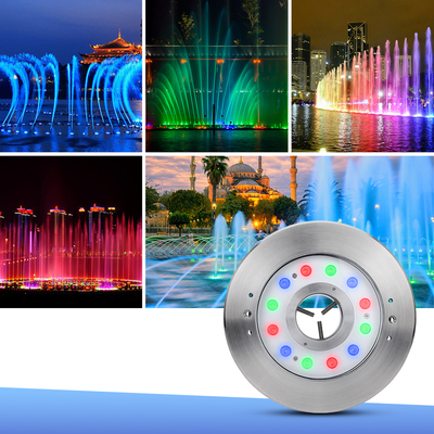 WYSOKIEJ MOCY WODOODPORNA IP68 12W 18W FONTANNA RGB LED Z CERTYFIKATAMI CE ROHS