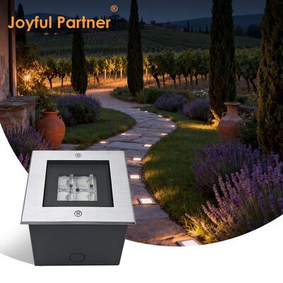 Kwadratowe podłożone podłogi oświetlenie 125 * 125MM ADC12 Aluminiowe obudowy do odlewania wysokiego SMD LED z głęboką konstrukcją anty-błyskową