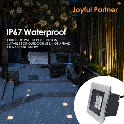 Oświetlenie ze stali kwadratowej AC100-240V 4*2W LED 316 Ozdoby ze stali nierdzewnej z 0,5M kablem elektrycznym