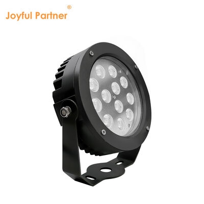Światło ogrodowe LED 36W Wbudowany sterownik DMX512 DC24V RGB3in1 Czarny zewnętrzny powłokę powłoki obudowy średnica 160MM